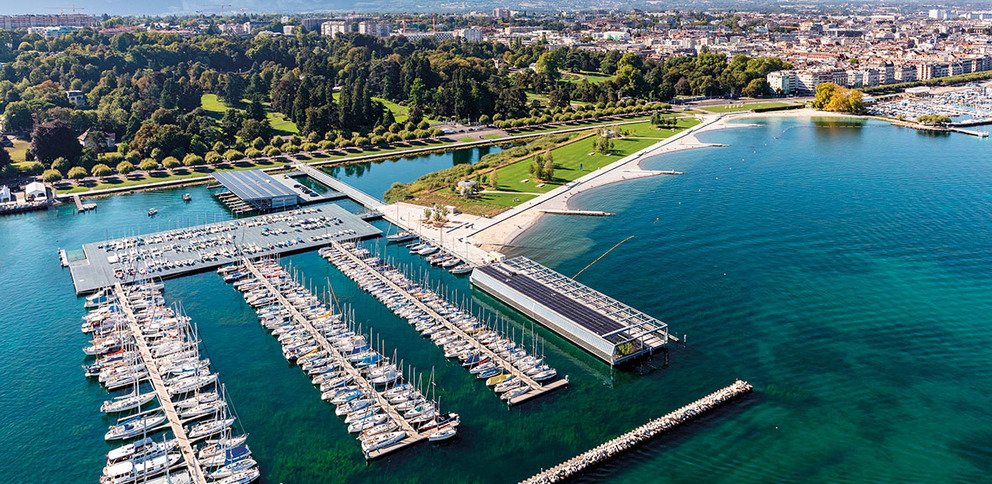 Genève : inauguration de la plage des Eaux-Vives et du nouveau